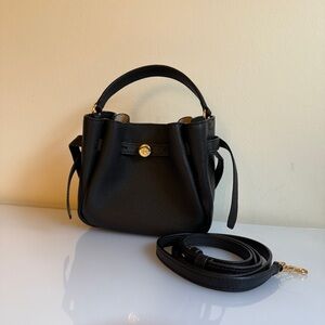 Tory Burch Mini Romy Bucket Bag Black